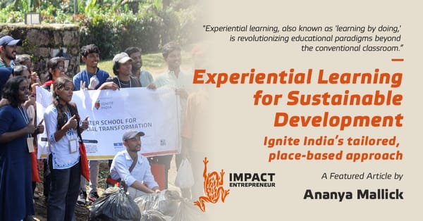 Experiential Learning for Sustainable Development