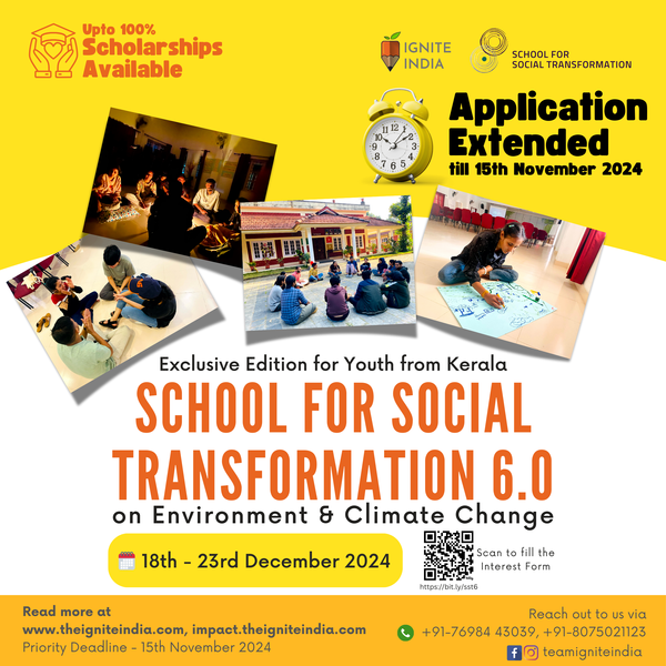 School for Social Transformation 6.0 Application Extended! 🌍✨