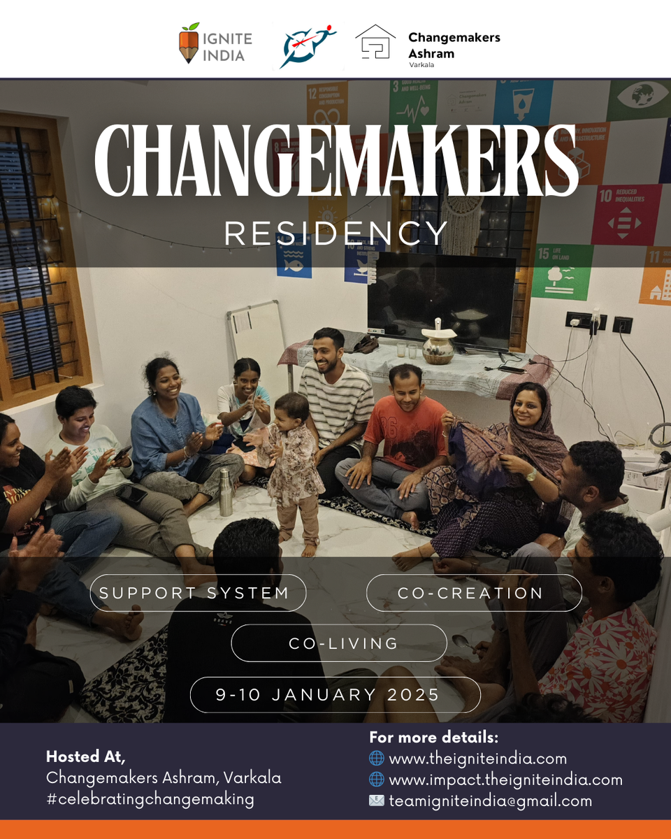 Registration Open for Changemakers Residency – January Edition